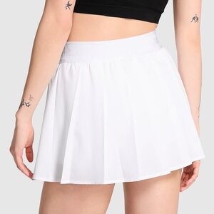 VS PINK Optic White Pleated Skirt New Large